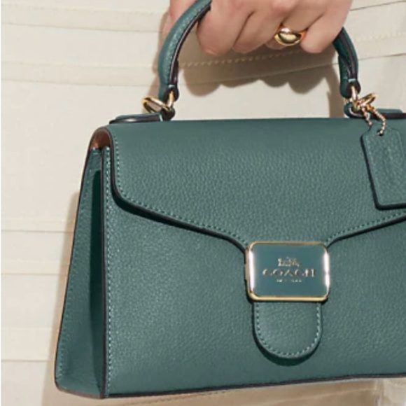 Coach Green Satchel Bag - Picture 4 of 11